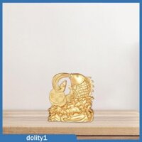 Tượng Thủ Công Trang Trí Tiền May Mắn Cho Phòng Trà Tủ Tivi Trong Nhà