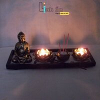 TƯỢNG TIỂU CẢNH PHẬT THÍCH CA MÂU NI ĐỂ XE Ô TÔ - Tượng Phật Tiểu Cảnh Để Bàn Mini Trang Trí Thủy Sinh Bể Cá Thác Nước