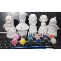 Tượng tô màu 8-12cm (30 con không màu)