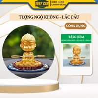 Tượng Tôn Ngộ Không - Lắc Đầu (Tặng Kèm Đế Dán + Gậy Thép Kim Cô + Vòng Gỗ)