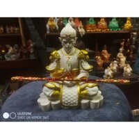 Tượng Tôn Ngộ Không Mặc Áo Giáp + gậy như ý bằng thép nguội,trang trí tiểu cảnh, bán cạn - bàn làm việc.