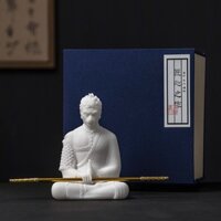 Tượng Tôn Ngộ Không Ngồi Thiền, Cao 11,5cm, Chất Liệu Bột Đá Cao Cấp, Tượng Decor Bàn Làm Việc, Trang Trí Nhà, Tiểu Cảnh