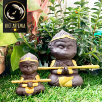 Tượng tôn ngộ không trang trí bể cá
