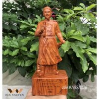 Tượng trần quốc tuấn, hưng đạo vương, đức thánh trần làm bằng gỗ - TẶNG MỘT VÒNG ĐEO TAY GỖ