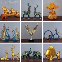 Tượng trang trí phòng khách, decor tủ phòng khách kệ tivi tủ rượu quà tân gia-JiuGui10