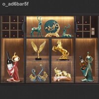 Tượng trang trí phòng khách, decor tủ phòng khách kệ tivi tủ rượu quà tân gia-JiuGui46