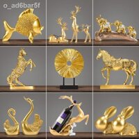 Tượng trang trí phòng khách, decor tủ phòng khách kệ tivi tủ rượu quà tân gia-JiuGui13