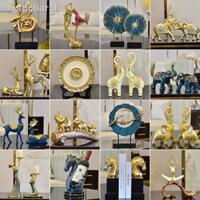 Tượng trang trí phòng khách, decor tủ phòng khách kệ tivi tủ rượu quà tân gia-JiuGui76