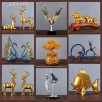 Tượng trang trí phòng khách, decor tủ phòng khách kệ tivi tủ rượu quà tân gia-JiuGui22