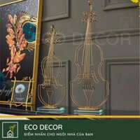 Tượng Trang Trí Tượng Decor Để Bàn Mô Hình Đàn Violon Trang Trí Phòng Khách Làm Quà Tặng Độc Đáo Mạ Vàng Sang Trọng