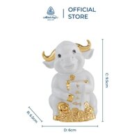 Tượng Trâu Như Ý / Hạnh Phúc 10cm Minh Long