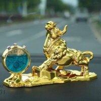Tượng Trâu vàng phong thủy để xe ô tô - Biểu tượng của may mắn, tài lộc