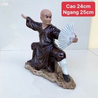 Tượng võ múa quạt ghép bonsai SP708