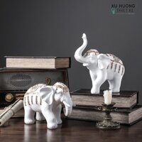 Tượng voi phong thủy Gwyneth cổ điển - Tượng trang trí decor | Xuhuongthietke