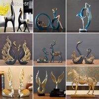 Tượng trang trí phòng khách, mô hình trang trí bộ môn thể thao decor tủ rượu kệ tivi quà tặng tân gia-JiuGui101