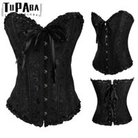 TUPABA  Áo Corset Thắt Dây Phong Cách Gothic