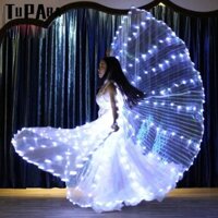 TUPABA Đèn led Cánh Bướm Nhảy Múa Bụng Phát Sáng Thông Dụng Cho Người Lớn Biểu Diễn Tiệc Tùng