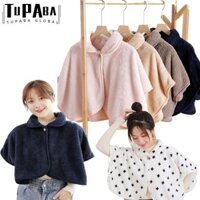 TUPABA Khăn Mùa Thu Đông, Khăn Choàng Sang Trọng Dài Tay Thời Trang, Áo Cardigan Tính Khí Bảo Vệ Cột Sống Cổ Tử Cung Ấm Cổ Giả Dạ Hội Prom Cape Nữ Lady