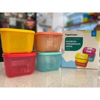 TUPPER - BỘ 4 HỘP TRỮ ĐÔNG FREEZER MATE RAINBOW 4 MÀU (hoặc trữ mát)