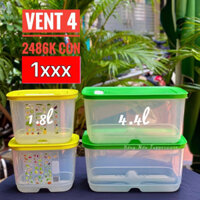 TUPPERWARE - BỘ HỘP TRỮ MÁT CÓ NÚT HÔ HẤP VENTSMART 4 CHÍNH HÃNG