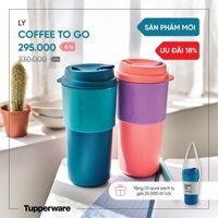 Tupperware - Ly Coffee To Go 490ml kèm quai xách ly