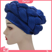 Turban Nhiều Màu Độ Đàn Hồi Tốt Nữ Bím Dày Thiết Kế Mũ Turban Cho Giáng Sinh