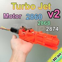 Turbo Jet J28L V2 cho motor 2860, 2868, 2874, 2876 Chế Cano Tàu Thuyền RC,dong co day tau thuyen,water jet,jetboat, BLDC