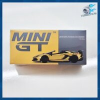 *TurboToys* Mô hình xe 1:64 chính hãng MiniGT - no363. LAMBORGHINI AVENTADOR SVJ ROADSTER