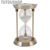 Tutoushop Hourglass  Iron and Glass Sand Timer Widely Applicable Glossy Surface  for Study