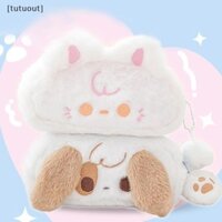 [Tutuout] 1 Túi đựng bút chì sang trọng dễ thương dành cho chó con hoạt hình Hộp đựng bút động vật đa chức năng Túi đựng văn phòng phẩm dung tích lớn VN