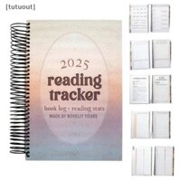 [Tutuout] 2025 Reading Tracker 2025 Reading Track Diary Reading Notebook Book Log Reading Planner Quà tặng sáng tạo cho bạn bè, gia đình và bạn cùng lớp VN