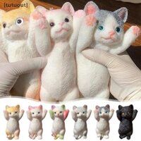 [Tutuout] Big Kitty Cat Taba Squishy Silicone Fuzzy Super Big Cat Kitten Handmade Bóp Đồ Chơi Mochi Tay Thư Giãn Căng Thẳng Quà Tặng VN