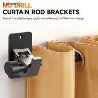 [Tutuout] Giá đỡ thanh treo rèm đa năng, Giá đỡ thanh treo rèm không cần khoan, Giá đỡ thanh treo rèm tự dính 3M lên đến 30 LB VN