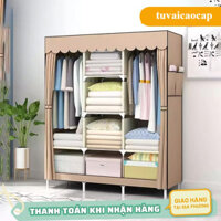 {tuvaidequanao} Tủ Vải Tủ Đựng Quần Áo 3D Đa Năng Gọn Nhẹ Chống Bụi Thiết Kế Hiện Đại