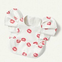 Tùy Chỉnh C83 Bé Ăn Ins Angel Wings PU Không Thấm Trẻ Em Thực Phẩm Bổ Sung Chống Bẩn Nước Bọt Bibs