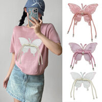 Tùy Chỉnh Cá Tính Miếng Dán Sequins Tấm Khóa Nơ Thêu Phù Hợp Với Miếng Dán Quần Áo Váy Sửa Chữa Che Khuyết Điểm Vải Trang Trí Dán Phụ Kiện 25.2.27 JOCT