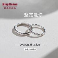 Tùy Chỉnh Chữ Cái 999 Bạc Nguyên Chất Nhẫn Cặp Đôi Chắc Chắn Bạn Đá Trơn Mở Nhẫn Có Thể Điều Chỉnh Thiết Kế Niche Nhẫn Cặp Đôi Nhẫn Đẹp Nam Nữ Một Cặp INS Phong Cách Lời Thú Tội Quà Tặng Kỷ Niệm Quà Tặng Cho Bạn Gái Cho Bạn Gái Cho Chính Mình
