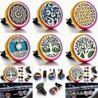 Tùy chỉnh đầy màu sắc Tree of Life Hương liệu Air Outlet Xe hơi Máy khuếch tán tinh dầu Clip Nhà máy làm mát không khí bằng thép không gỉ Hàng có sẵn