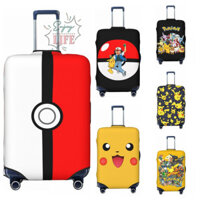 Tùy Chỉnh Pokemon Pikachu Du Lịch Hành Lý Bao Da Co Giãn Vali Bảo Vệ Phù Hợp Với 18-32 Inch A090302