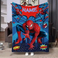 Tùy Chỉnh Tên Cá Tính Chăn, Marvel Chăn Spider Man Mềm Lông Tơ Ném Chăn Trẻ Em Trưởng Thành Sofa Giường Chăn Ném Quà Tặng