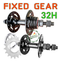 Tuỳ chọn đùm xe fixed gear LEGEND 32 lổ bạc đạn cốt đặc đen