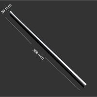Tùy chọn - Trục thép Inox tròn đặc đường kính phi 20mm dài 200 - 1000mm dùng làm thanh trượt tuyến tính máy CNC