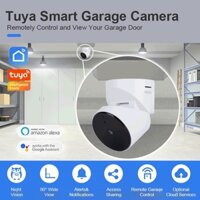 Tuya Smart 1080P 2.4G WIFI Âm thanh hai chiều Phát hiện chuyển động Dụng cụ mở cửa Camera giám sát nhà để xe với Alexa Google Home