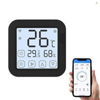 Tuya Smart Wifi IR Bộ điều khiển điều hòa không khí Bộ điều chỉnh nhiệt độ với màn hình LCD Điều khiển ứng dụng Màn hình cảm biến độ ẩm Tương thích với Alexa Google Home để chia nhỏ di động