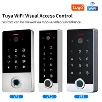 Tuya Smart WiFi Video Hệ thống kiểm soát truy cập liên lạc Bàn phím vân tay cho căn hộ Biệt thự Vỏ kim loại ngoài trời Không cần màn hình