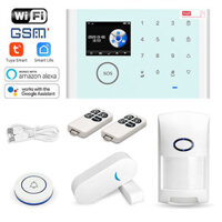 Tuya WiFi Alarm System Security Kit Wireless GSM Burglar Alarm Multifuctional Anti-theft Home Surveillace System Work wi