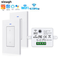 Tuya WiFi Công tắc thông minh Công tắc WiFi Công tắc không dây hỗ trợ Ứng dụng cuộc sống thông minh hoạt động với Alexa Google Home