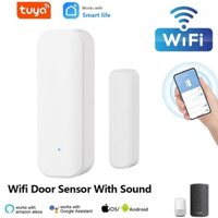 Tuya WiFi Cửa Sổ Cảm Biến Với Pin Báo Động An Ninh Gia Đình Máy Phát Hiện Không Dây Điều Khiển Bằng Giọng Nói Màn Hình Từ Xa