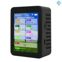 Tuya WiFi Máy đo chất lượng không khí đa chức năng Hộ gia đình HCHO TVOC Carbon Monoxide CO2 PM2.5 PM10 Máy kiểm tra độ ẩm nhiệt độ di động Màn hình TFT 2,8 inch wit kipo2.28