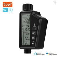 Tuya WiFi Thiết bị điều khiển tưới vườn thông minh Màn hình kỹ thuật số Bộ điều khiển thủy lợi Điều khiển từ xa Bộ hẹn giờ tưới cây Tương thích với Amazon Alexa và Google Home